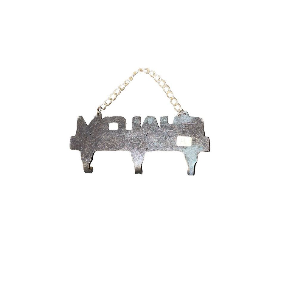 SHALOM 3 KEY RING HOLDER WITH ZODIAC SYMBOLS BRASS - Picture 2 of 2